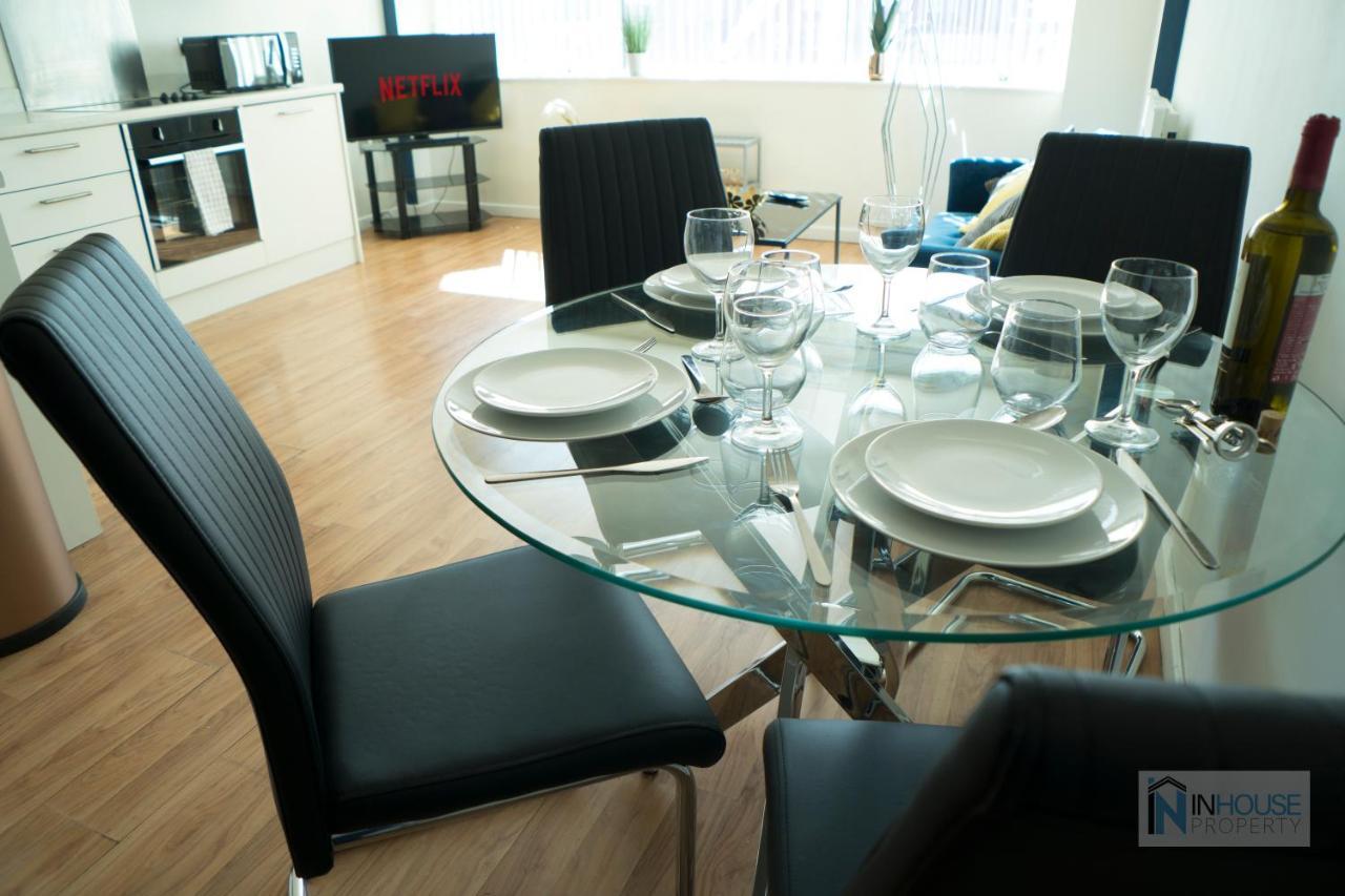 Modern City Centre Apartment Wifi Netflix Nottingham Bagian luar foto